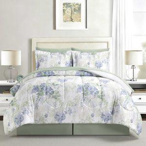 Macy's is selling a reversible floral-print comforter set for just $50 that's perfect for spring